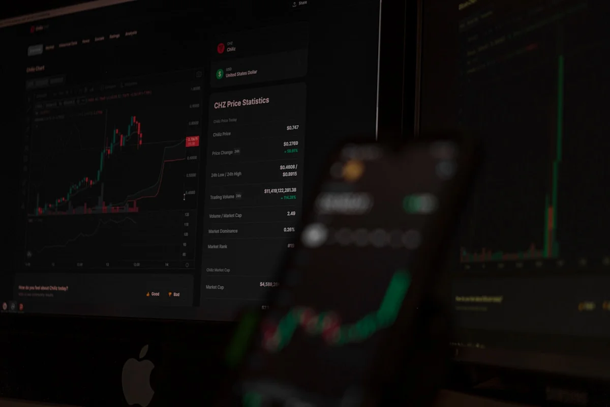 Marketing ROI analytics dashboard showing organic traffic and conversion metrics