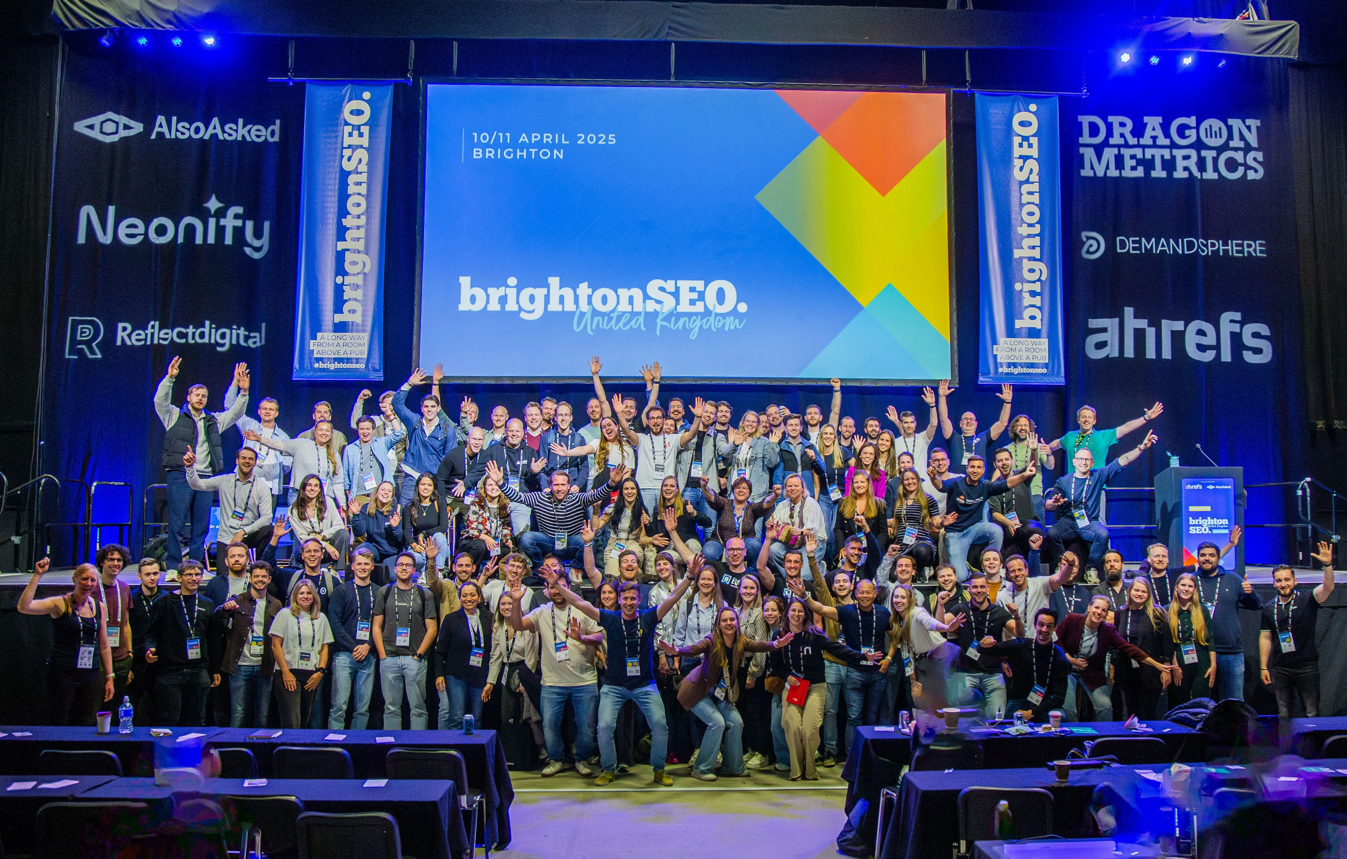 SEO agency owners gathered at BrightonSEO conference session